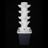 Maxbell 2xVertical Garden Planter Hydroponics Growing Tower for Peppers Indoor Outdoor 5 Holes Single Tier