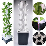 Maxbell 2xVertical Garden Planter Hydroponics Growing Tower for Peppers Indoor Outdoor 5 Holes Single Tier