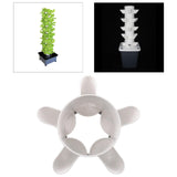 Maxbell 2xVertical Garden Planter Hydroponics Growing Tower for Peppers Indoor Outdoor 5 Holes Single Tier