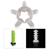 Maxbell 2xVertical Garden Planter Hydroponics Growing Tower for Peppers Indoor Outdoor 5 Holes Single Tier