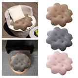 Maxbell Biscuit Shaped Seat Cushion Creative Floor Cushion Pad for Chair Sofa Office Light Coffee