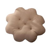 Maxbell Biscuit Shaped Seat Cushion Creative Floor Cushion Pad for Chair Sofa Office Light Coffee