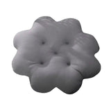 Maxbell Biscuit Shaped Seat Cushion Creative Floor Cushion Pad for Chair Sofa Office Gray