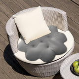 Maxbell Biscuit Shaped Seat Cushion Creative Floor Cushion Pad for Chair Sofa Office Gray