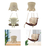 Maxbell Flower Pot Ornaments Pen Holder Plant Pot for Table Centerpiece Kitchen Desk Style A