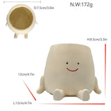 Maxbell Flower Pot Ornaments Pen Holder Plant Pot for Table Centerpiece Kitchen Desk Style A