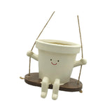 Maxbell Flower Pot Ornaments Pen Holder Plant Pot for Table Centerpiece Kitchen Desk Style C