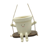 Maxbell Flower Pot Ornaments Pen Holder Plant Pot for Table Centerpiece Kitchen Desk Style C