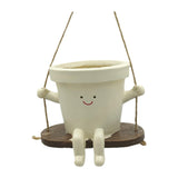 Maxbell Flower Pot Ornaments Pen Holder Plant Pot for Table Centerpiece Kitchen Desk Style C