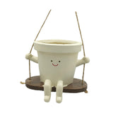 Maxbell Flower Pot Ornaments Pen Holder Plant Pot for Table Centerpiece Kitchen Desk Style C