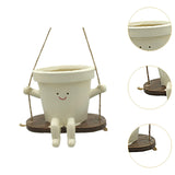 Maxbell Flower Pot Ornaments Pen Holder Plant Pot for Table Centerpiece Kitchen Desk Style C
