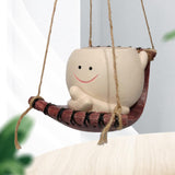 Maxbell Flower Pot Ornaments Pen Holder Plant Pot for Table Centerpiece Kitchen Desk Style D