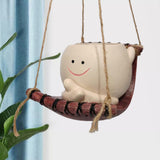 Maxbell Flower Pot Ornaments Pen Holder Plant Pot for Table Centerpiece Kitchen Desk Style D
