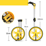 Maxbell Distance Measuring Wheel Portable Foldable Handheld Rolling Measurement Tool Yellow