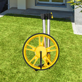 Maxbell Distance Measuring Wheel Portable Foldable Handheld Rolling Measurement Tool Yellow