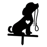 Maxbell Metal Dog Garden Decor Dog Shaped Decor Statue Dog Yard Decor for Lawn Patio