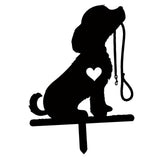 Maxbell Metal Dog Garden Decor Dog Shaped Decor Statue Dog Yard Decor for Lawn Patio