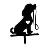 Maxbell Metal Dog Garden Decor Dog Shaped Decor Statue Dog Yard Decor for Lawn Patio