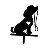 Maxbell Metal Dog Garden Decor Dog Shaped Decor Statue Dog Yard Decor for Lawn Patio