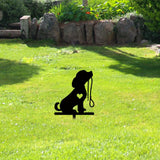 Maxbell Metal Dog Garden Decor Dog Shaped Decor Statue Dog Yard Decor for Lawn Patio