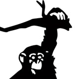 Maxbell Monkey Statue Hanging Tree Art Artwork Yard Silhouette for Lawn Patio