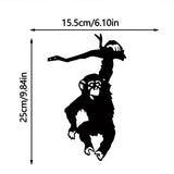 Maxbell Monkey Statue Hanging Tree Art Artwork Yard Silhouette for Lawn Patio