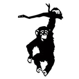 Maxbell Monkey Statue Hanging Tree Art Artwork Yard Silhouette for Lawn Patio