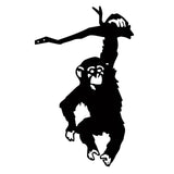 Maxbell Monkey Statue Hanging Tree Art Artwork Yard Silhouette for Lawn Patio