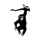 Maxbell Monkey Statue Hanging Tree Art Artwork Yard Silhouette for Lawn Patio