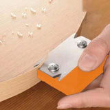 Maxbell Woodworkings Edge Trimmer Compact Hand Planer Edge Bander for PVC Burrs Woods Trimmer and Blade