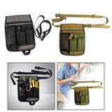 Maxbell Tools Waist Bag with Multi Pockets Carpentry Multipurpose Gardening Tool Bag Gray