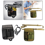 Maxbell Tools Waist Bag with Multi Pockets Carpentry Multipurpose Gardening Tool Bag Gray