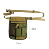 Maxbell Tools Waist Bag with Multi Pockets Carpentry Multipurpose Gardening Tool Bag Green