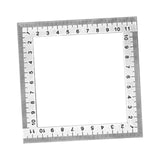 Maxbell Square Ruler 120mm Measuring Tool for Woodworking Table Saw Frame Work