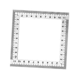 Maxbell Square Ruler 120mm Measuring Tool for Woodworking Table Saw Frame Work