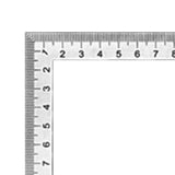 Maxbell Square Ruler 120mm Measuring Tool for Woodworking Table Saw Frame Work