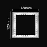 Maxbell Square Ruler 120mm Measuring Tool for Woodworking Table Saw Frame Work