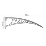 Maxbell Stable Awning Canopy Bracket Sunshade Support Bracket for Porch Door Balcony White