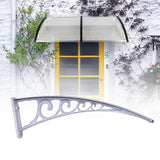 Maxbell Stable Awning Canopy Bracket Sunshade Support Bracket for Porch Door Balcony Gray