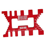 Maxbell Measure Jig Tenon Caliper Card Gauge for Woodworking Saw Table Machine Gaps