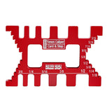 Maxbell Measure Jig Tenon Caliper Card Gauge for Woodworking Saw Table Machine Gaps