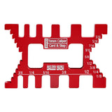 Maxbell Measure Jig Tenon Caliper Card Gauge for Woodworking Saw Table Machine Gaps
