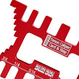 Maxbell Measure Jig Tenon Caliper Card Gauge for Woodworking Saw Table Machine Gaps