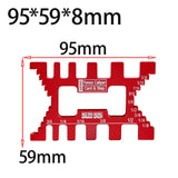 Maxbell Measure Jig Tenon Caliper Card Gauge for Woodworking Saw Table Machine Gaps