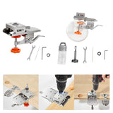 Maxbell Door Hinge Jig Parts Locking Cabinet Hinge Jig for Woodworkings Door Cabinets Hinge Jig