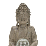 Maxbell Buddha Statue with Light Collectible Figurine for Living Room Indoor Bedroom