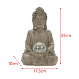 Maxbell Buddha Statue with Light Collectible Figurine for Living Room Indoor Bedroom