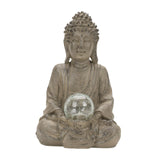 Maxbell Buddha Statue with Light Collectible Figurine for Living Room Indoor Bedroom