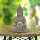 Maxbell Buddha Statue with Light Collectible Figurine for Living Room Indoor Bedroom