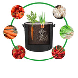 Maxbell Plant Grow Bag Reusable Outdoor Garden Plant Pot for Flower Strawberry Chili 50cmx50cmx30cm